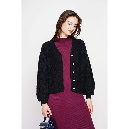 C&amp; Jo Kardigan w kolorze czarnym ze sklepu Limango Polska w kategorii Swetry damskie - zdjęcie 187785153