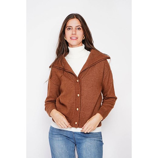 C&amp; Jo Kardigan w kolorze jasnobrązowym ze sklepu Limango Polska w kategorii Swetry damskie - zdjęcie 187785222