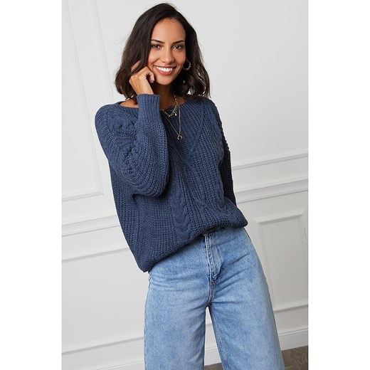 L&apos;armoire de Suzette Sweter w kolorze granatowym ze sklepu Limango Polska w kategorii Swetry damskie - zdjęcie 187785481