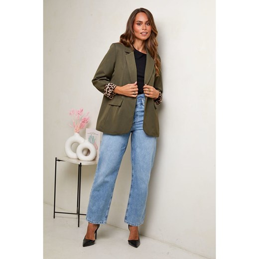 L&apos;armoire de Suzette Blezer w kolorze khaki ze sklepu Limango Polska w kategorii Marynarki damskie - zdjęcie 187785810