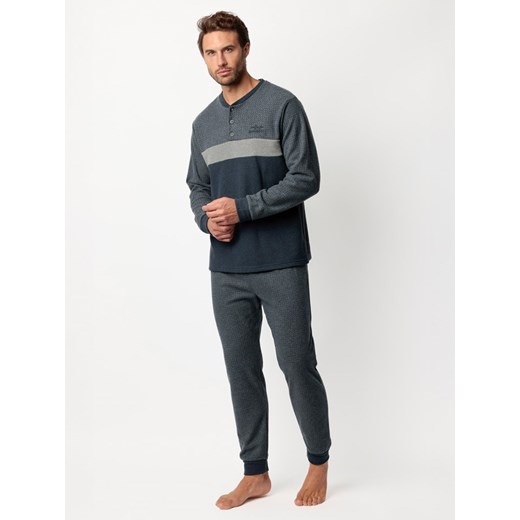 admas Piżama &quot;Magnific&quot; w kolorze granatowym ze sklepu Limango Polska w kategorii Piżamy męskie - zdjęcie 187786583