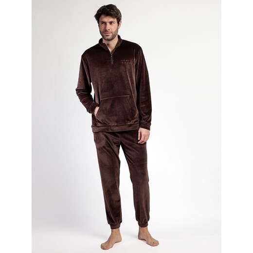 admas Piżama &quot;Admas home&quot; w kolorze ciemnobrązowym ze sklepu Limango Polska w kategorii Piżamy męskie - zdjęcie 187786631
