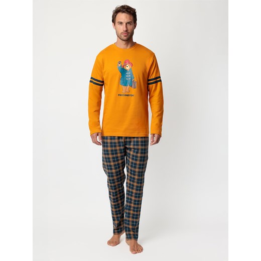Paddington Piżama &quot;Peanuts&quot; w kolorze pomarańczowo-granatowym ze sklepu Limango Polska w kategorii Piżamy męskie - zdjęcie 187786671