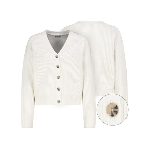 Sublevel Kardigan w kolorze białym ze sklepu Limango Polska w kategorii Swetry damskie - zdjęcie 187788384