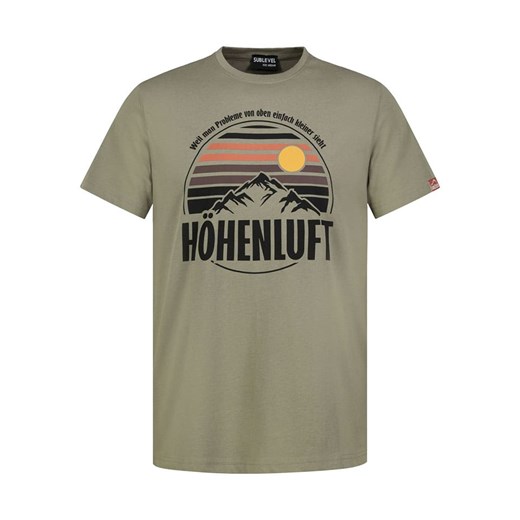 Sublevel Koszulka w kolorze khaki ze sklepu Limango Polska w kategorii T-shirty męskie - zdjęcie 187788534