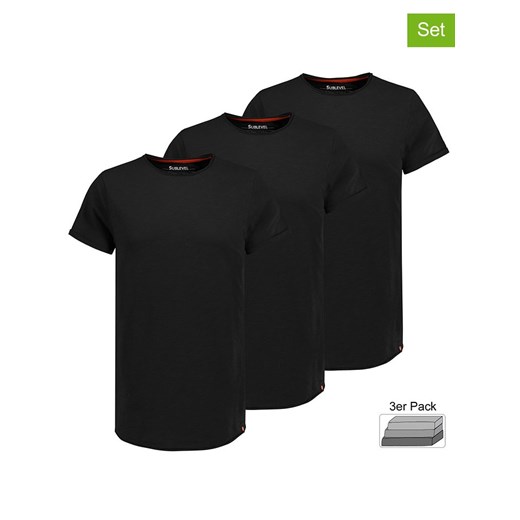 Authentic Style Koszulki (3 szt.) w kolorze czarnym ze sklepu Limango Polska w kategorii T-shirty męskie - zdjęcie 187788552