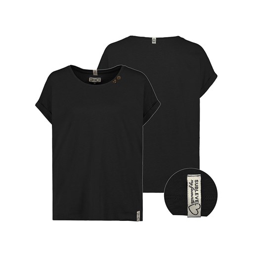 Sublevel Koszulka w kolorze czarnym ze sklepu Limango Polska w kategorii Bluzki damskie - zdjęcie 187788874