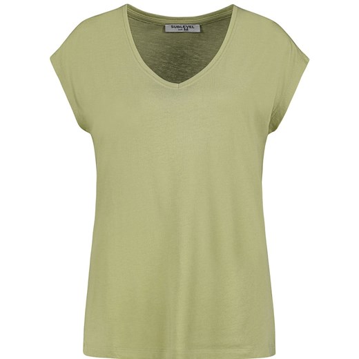 Sublevel Koszulka w kolorze zielonym ze sklepu Limango Polska w kategorii Bluzki damskie - zdjęcie 187788884