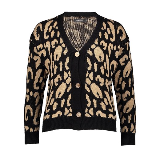Sublevel Kardigan w kolorze beżowo-czarnym ze sklepu Limango Polska w kategorii Swetry damskie - zdjęcie 187789840