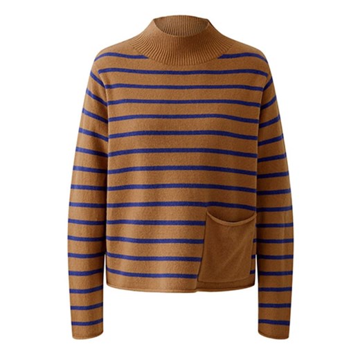 Oui Sweter w kolorze karmelowo-niebieskim ze sklepu Limango Polska w kategorii Swetry damskie - zdjęcie 187790132