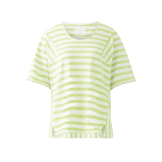 Oui Koszulka w kolorze jasnozielono-białym ze sklepu Limango Polska w kategorii Bluzki damskie - zdjęcie 187790552