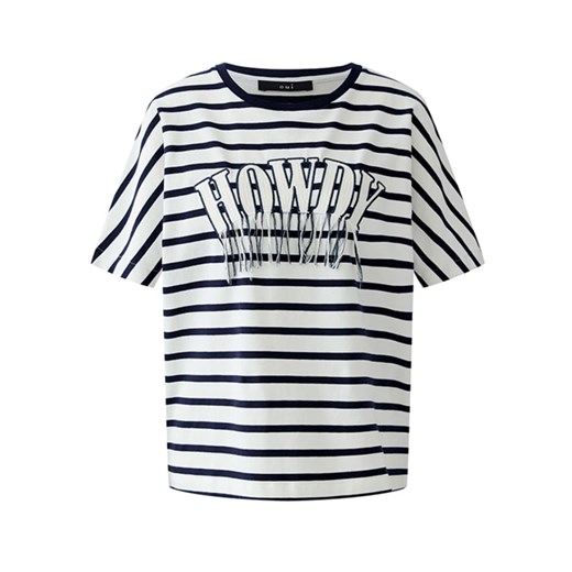 Oui Koszulka w kolorze biało-niebieskim ze sklepu Limango Polska w kategorii Bluzki damskie - zdjęcie 187790694