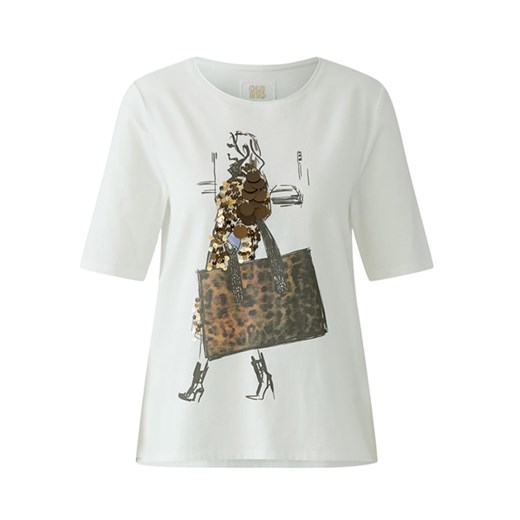 Oui Koszulka w kolorze białym ze sklepu Limango Polska w kategorii Bluzki damskie - zdjęcie 187790714