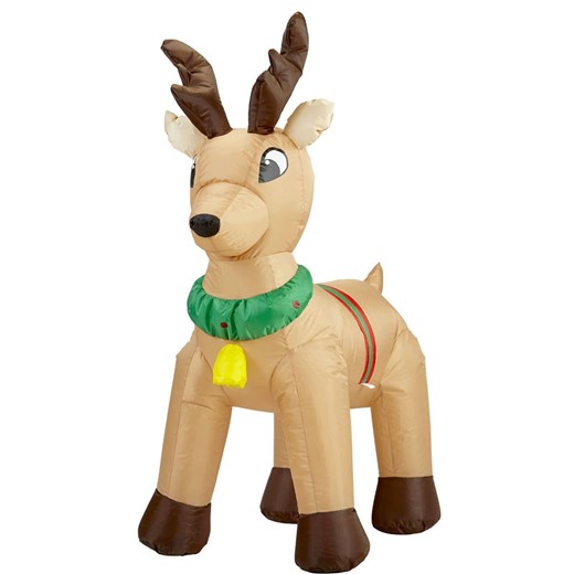 Widmann Dmuchany renifer w kolorze jasnobrązowym - wys. 122 cm ze sklepu Limango Polska w kategorii Dekoracje - zdjęcie 187791340