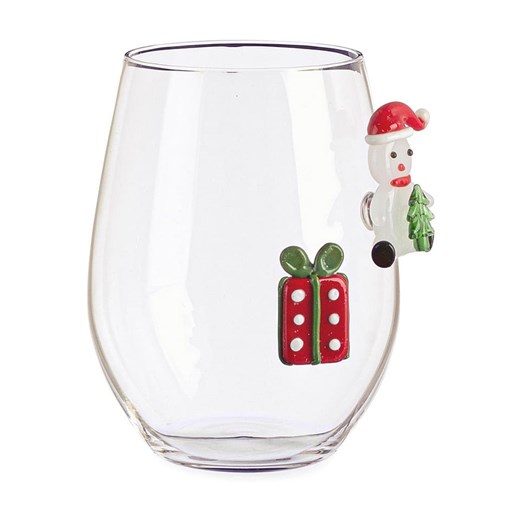 Bizzotto Szklanka &quot;Snowman&quot; ze wzorem - wys. 12 x Ø 9 cm ze sklepu Limango Polska w kategorii Naczynia - zdjęcie 187791510