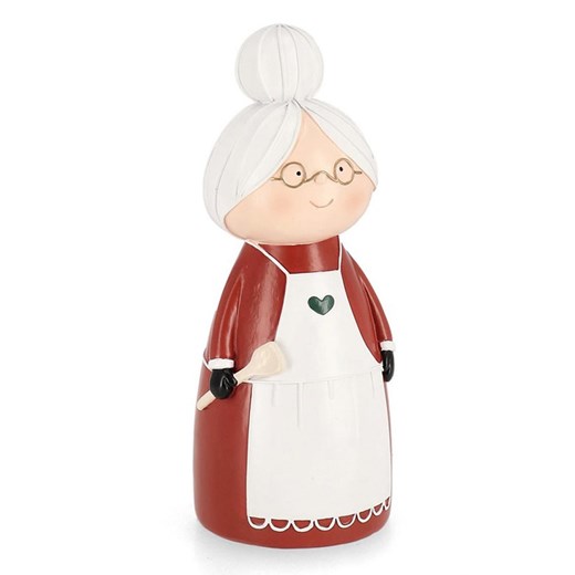 Bizzotto Figurka dekoracyjna &quot;Granny&quot; w kolorze czerwonym - wys. 22 cm ze sklepu Limango Polska w kategorii Dekoracje - zdjęcie 187791591