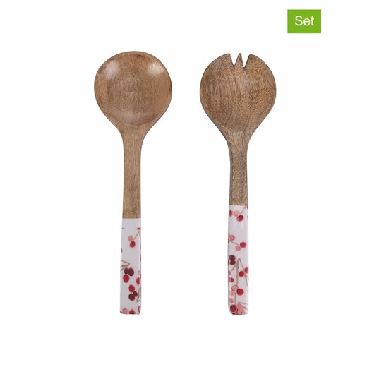 Villa d´Este 2-częściowy zestaw w kolorze brązowo-białym - dł. 33,5 cm ze sklepu Limango Polska w kategorii Sztućce - zdjęcie 187791612