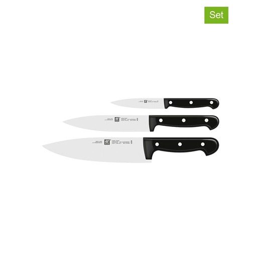 Zwilling Noże kuchenne (3 szt.) &quot;Twin&quot; w kolorze czarnym ze sklepu Limango Polska w kategorii Noże kuchenne - zdjęcie 187791640