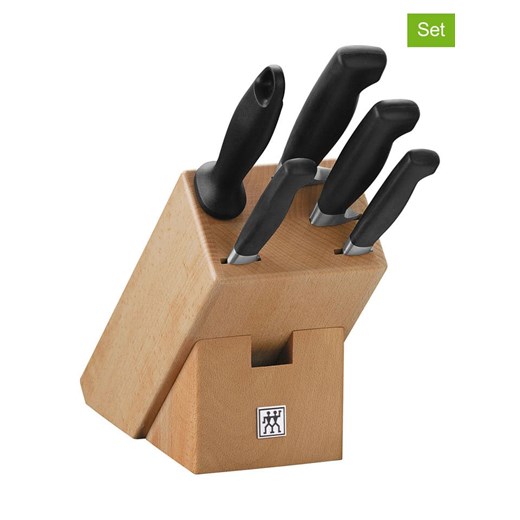 Zwilling 6-częściowy zestaw &quot;Four Star&quot; w kolorze jasnobrązowo-czarnym ze sklepu Limango Polska w kategorii Noże kuchenne - zdjęcie 187791693