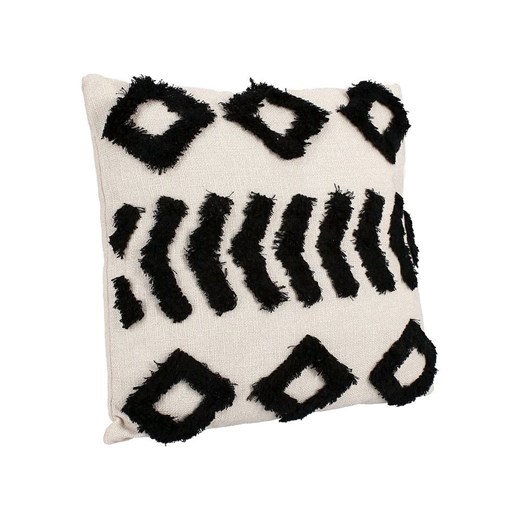 Bizzotto Poduszka &quot;Fluffy&quot; w kolorze beżowo-czarnym - 45 x 45 cm ze sklepu Limango Polska w kategorii Poduszki dekoracyjne - zdjęcie 187791904