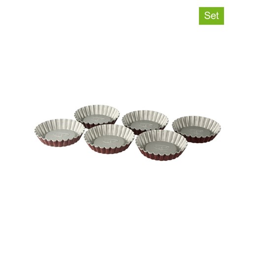 Dr. Oetker Foremki (12 szt.) &quot;Classic&quot; w kolorze szaro-czerwonym do tartaletek - Ø 10 cm ze sklepu Limango Polska w kategorii Akcesoria do pieczenia - zdjęcie 187791914