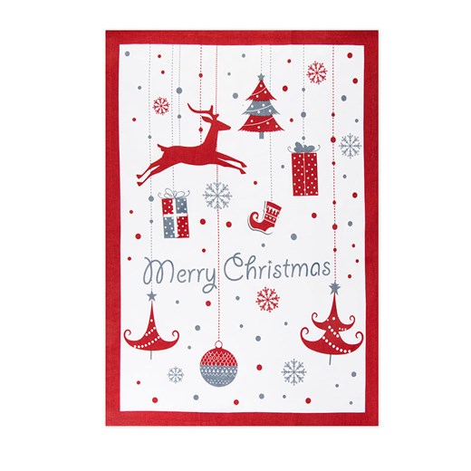 Trendy Kitchen by EXCÉLSA Ściereczka w kolorze czerwono-białym do naczyń - 70 x 50 cm ze sklepu Limango Polska w kategorii Ścierki kuchenne - zdjęcie 187792001