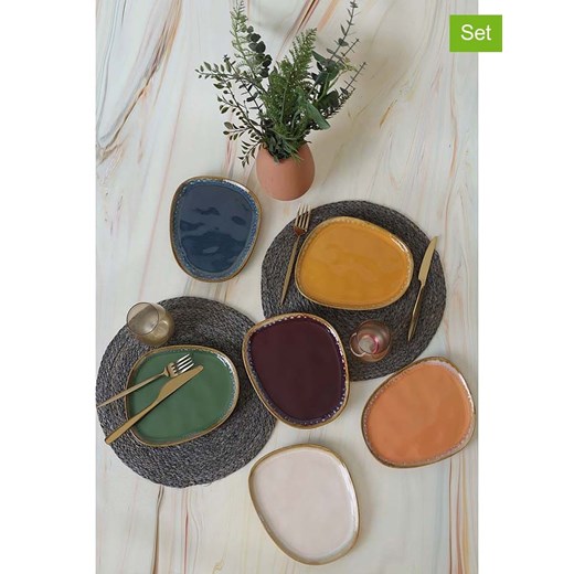 Hermia Talerze śniadaniowe (6 szt.) w różnych kolorach - Ø 23 cm ze sklepu Limango Polska w kategorii Naczynia - zdjęcie 187792132