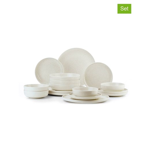 Hermia 16-częściowy zestaw w kolorze kremowym ze sklepu Limango Polska w kategorii Naczynia - zdjęcie 187792193