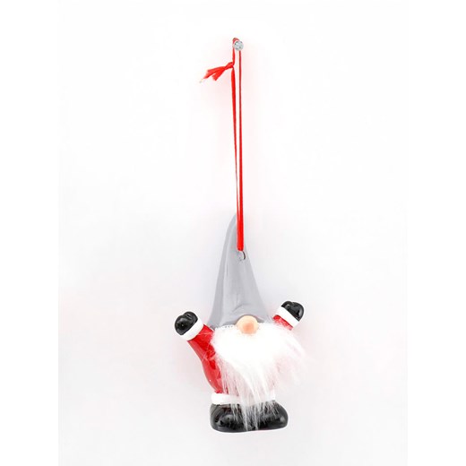 SiL Interiors Zawieszki dekoracyjne w kolorze czerwono-biało-szarym - 5,4 x 10 x 4 cm ze sklepu Limango Polska w kategorii Dekoracje - zdjęcie 187792253