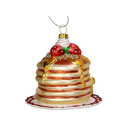 Kersten Ozdoba choinkowa &quot;Pancake Stack&quot; ze wzorem - wys. 10 cm ze sklepu Limango Polska w kategorii Dekoracje bożonarodzeniowe - zdjęcie 187792624