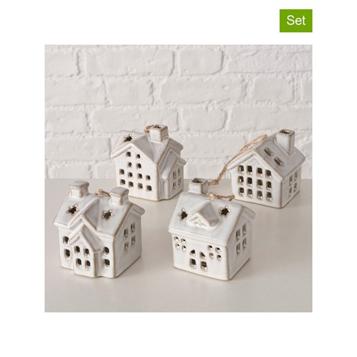 Boltze Zawieszki świąteczne LED (4 szt.) w kolorze biało-beżowym - 6,5 x 7 cm ze sklepu Limango Polska w kategorii Dekoracje bożonarodzeniowe - zdjęcie 187792632