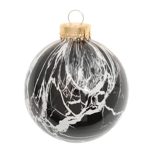 Krebs Glas Lauscha Bombka w kolorze czarnym - Ø 8 cm ze sklepu Limango Polska w kategorii Dekoracje bożonarodzeniowe - zdjęcie 187792803