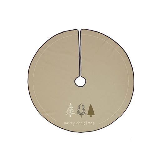 Butter Kings Spódnica choinkowa &quot;Tiny trees&quot; w kolorze beżowym - Ø 130 cm ze sklepu Limango Polska w kategorii Dywany - zdjęcie 187792822