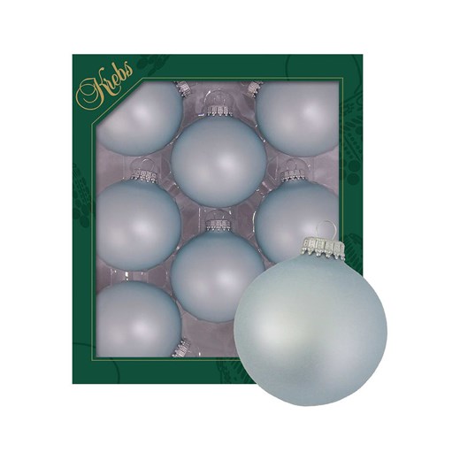 Krebs Glas Lauscha Bombki (8 szt.) w kolorze błękitnym ze sklepu Limango Polska w kategorii Dekoracje bożonarodzeniowe - zdjęcie 187792860