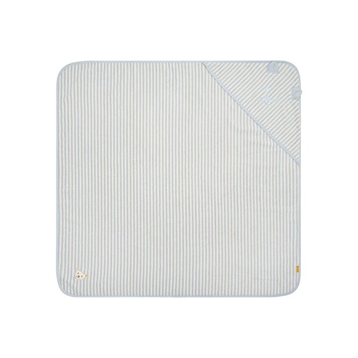 Steiff Ręcznik w kolorze błękitnym z kapturem - 36 x 44 cm ze sklepu Limango Polska w kategorii Ręczniki dla dzieci - zdjęcie 187793073