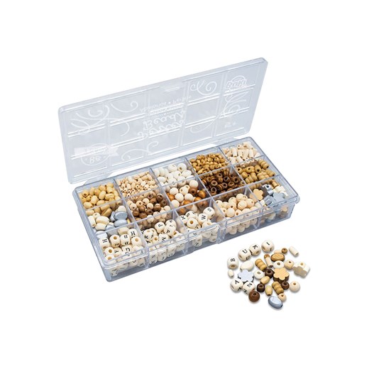 BUKI Zestaw drewnianych koralików &quot;Natural&quot; - 5+ ze sklepu Limango Polska w kategorii Zabawki - zdjęcie 187793310