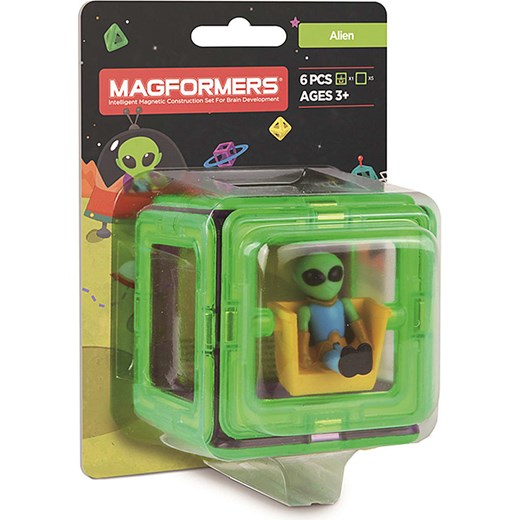 MAGFORMERS 6-częściowy zestaw akcesoriów &quot;Alien&quot; - 3+ ze sklepu Limango Polska w kategorii Zabawki - zdjęcie 187793432