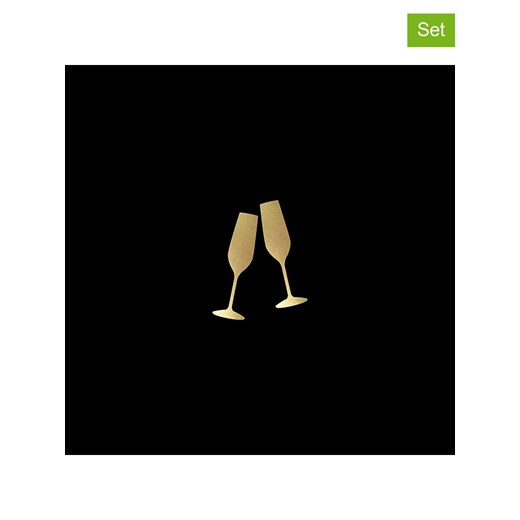 ppd Serwetki (40 szt.) &quot;To Cheers&quot; w kolorze czarnym Ppd onesize okazja Limango Polska