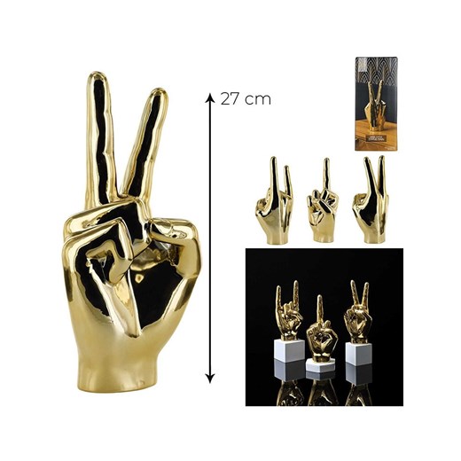 Rétro Chic Figurka dekoracyjna w kolorze złotym - wys. 27 cm (produkt niespodzianka) ze sklepu Limango Polska w kategorii Dekoracje - zdjęcie 187793922