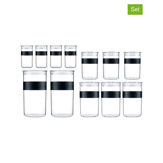 bodum Pojemniki (12 szt.) &quot;Presso&quot; w kolorze czarnym ze sklepu Limango Polska w kategorii Pojemniki kuchenne - zdjęcie 187793973