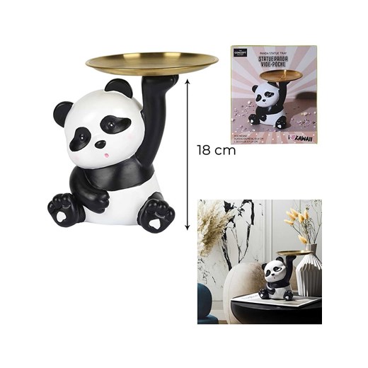 Rétro Chic Figurka dekoracyjna w kolorze czarno-białym - wys. 18 cm Rétro Chic onesize okazja Limango Polska