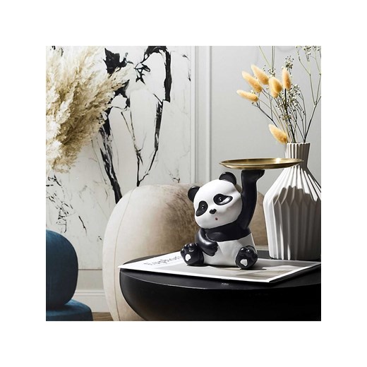 Rétro Chic Figurka dekoracyjna w kolorze czarno-białym - wys. 18 cm Rétro Chic onesize okazja Limango Polska