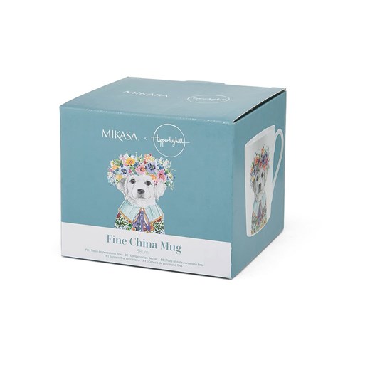 Mikasa Kubek &quot;Puppy&quot; w kolorze białym ze wzorem - 380 ml Mikasa onesize okazja Limango Polska