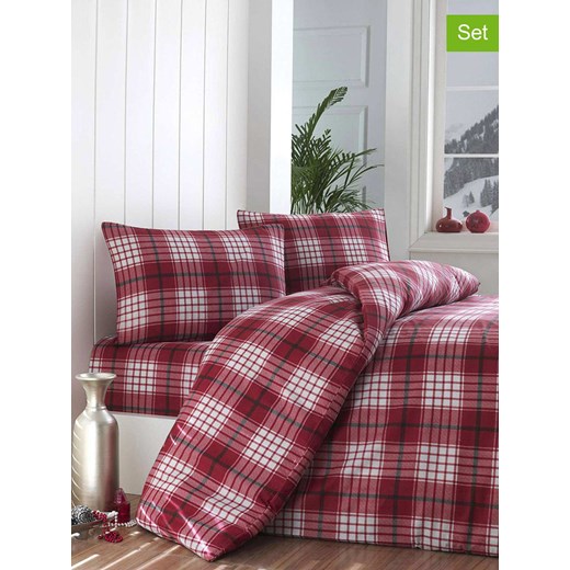 Colourful Cotton 3-częściowy zestaw w kolorze czerwonym ze sklepu Limango Polska w kategorii Tekstylia - zdjęcie 187794461