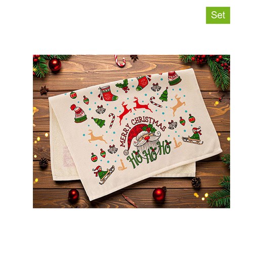 Colourful Cotton Ściereczki (2 szt.) w kolorze beżowym do naczyń ze sklepu Limango Polska w kategorii Ścierki kuchenne - zdjęcie 187794504