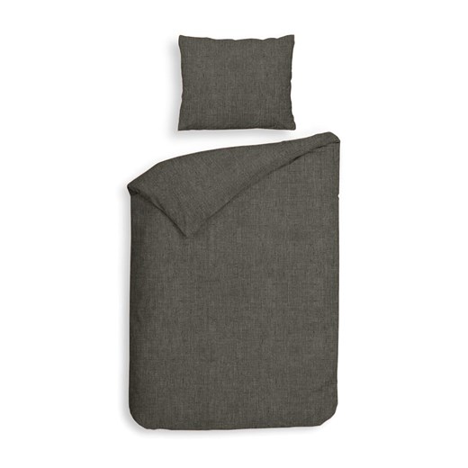 Heckett Lane Komplet pościeli flanelowej &quot;Franela&quot; w kolorze szarym ze sklepu Limango Polska w kategorii Pościele - zdjęcie 187794624