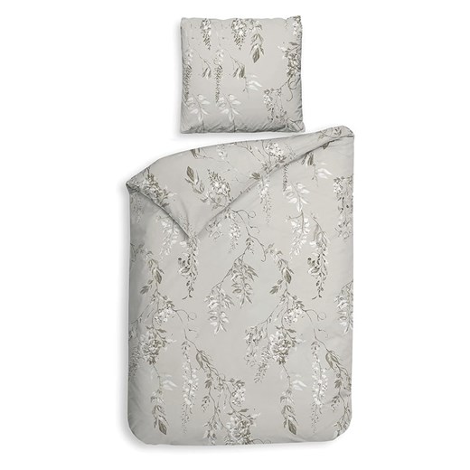 HNL Komplet pościeli flanelowej &quot;Chiara&quot; w kolorze jasnoszarym ze sklepu Limango Polska w kategorii Pościele - zdjęcie 187794643