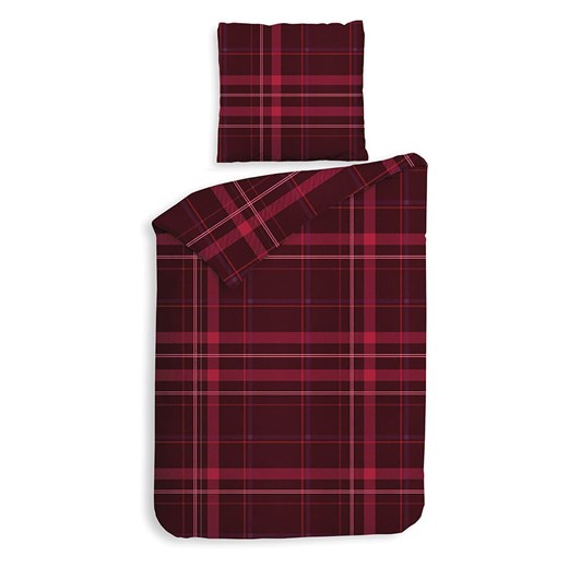 HNL Komplet pościeli flanelowej &quot;Silvan&quot; w kolorze czerwonym Hnl 140x220 cm okazja Limango Polska