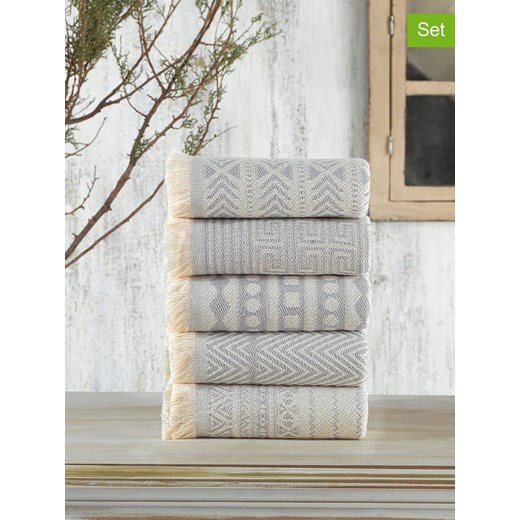 Colourful Cotton Ściereczki (5 szt.) &quot;Maya&quot; w kolorze błękitnym do naczyń ze sklepu Limango Polska w kategorii Ścierki kuchenne - zdjęcie 187794702