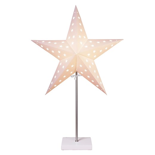 STAR Trading Lampa stojąca &quot;Leo&quot; w kolorze białym - wys. 65 cm ze sklepu Limango Polska w kategorii Oświetlenie - zdjęcie 187794980